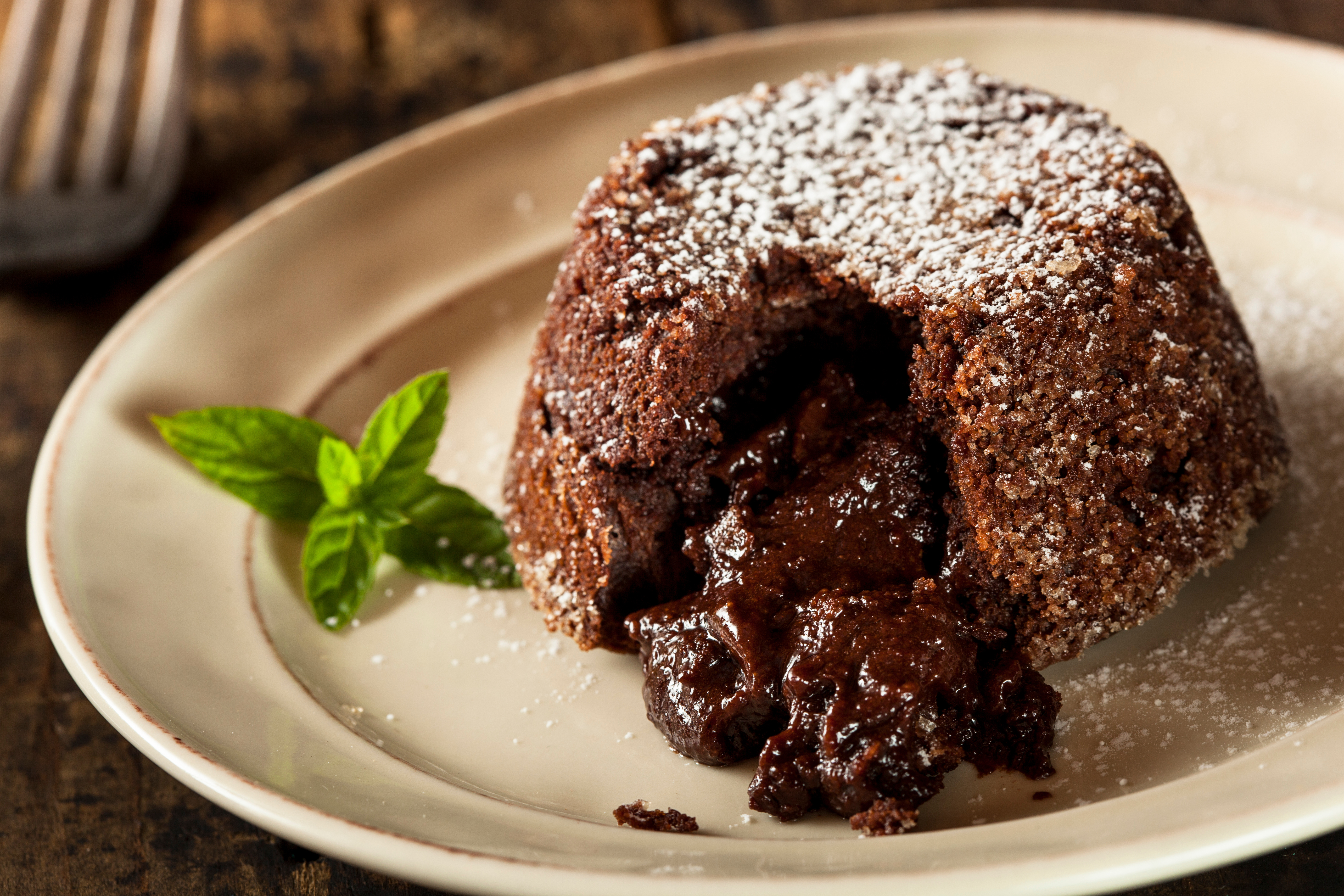 Homemade Chocolate Lava Cake Dessert